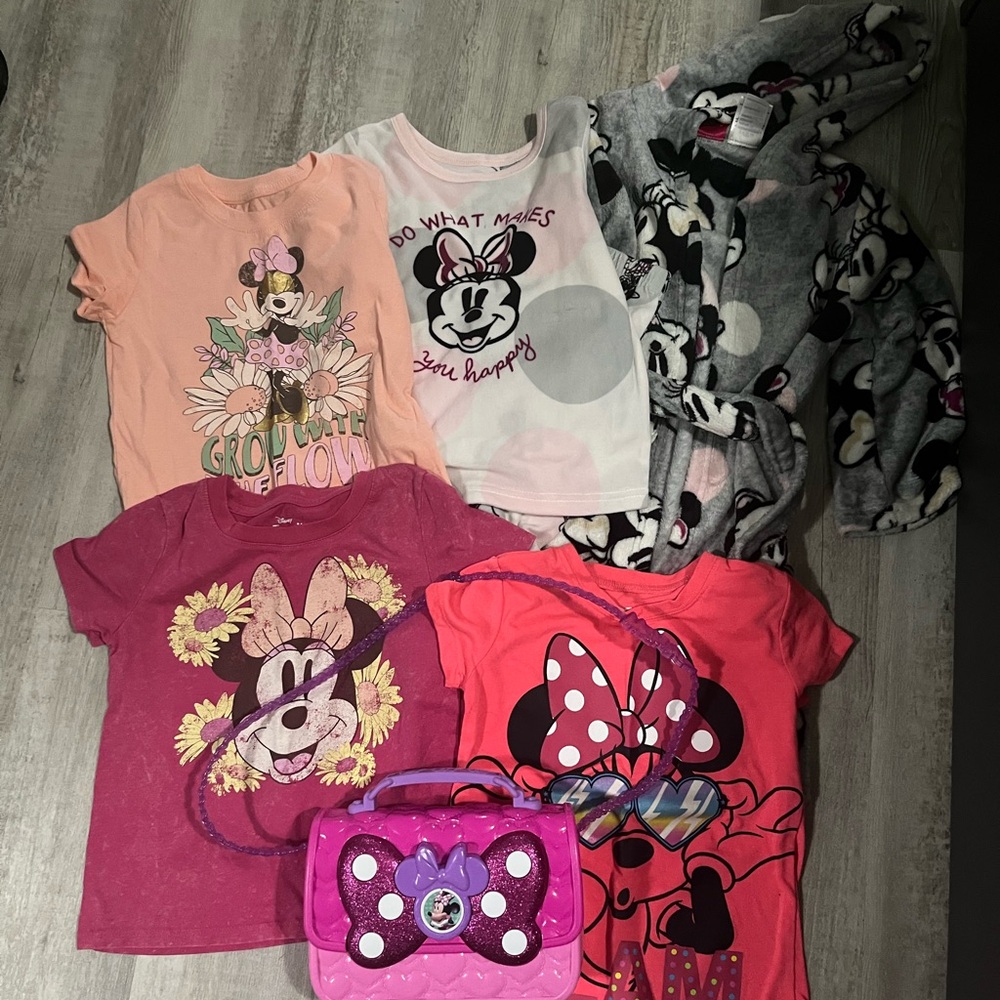 Minnie Mouse T-Shirt, Pajama and Bag Set
